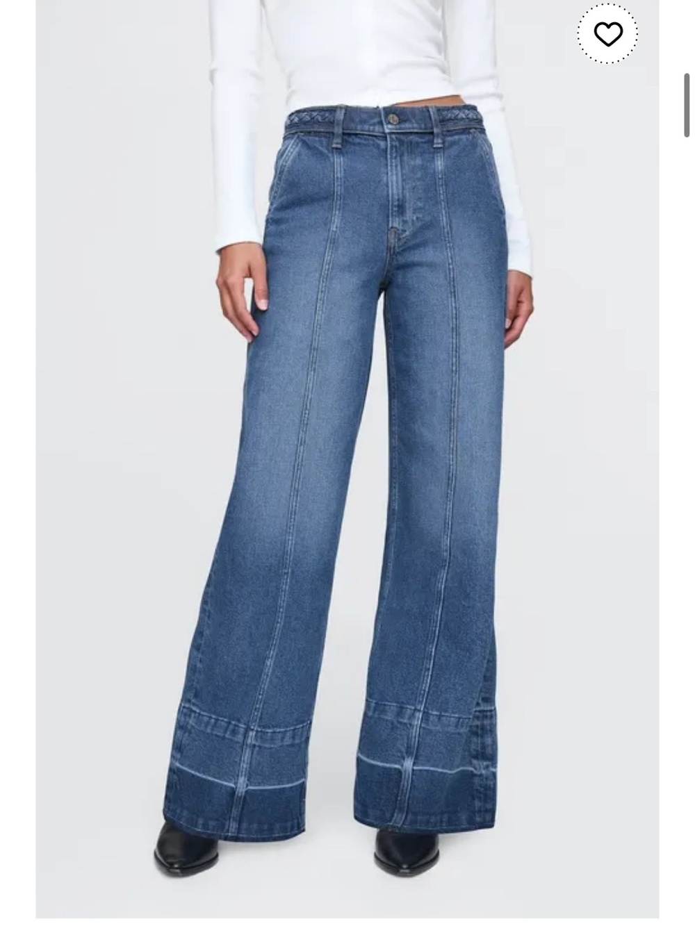 GAP Women's High Stride Wide Leg Jeans